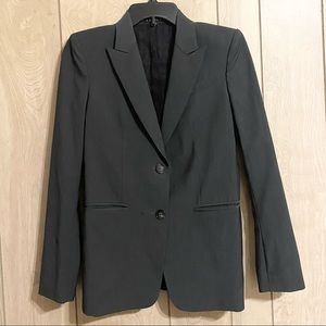 Theory 100% Virgin Wool Dark Gray Blazer